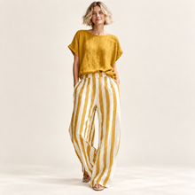Load image into Gallery viewer, Sorrento Stripe Wide-Leg Lounge Set