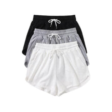 Load image into Gallery viewer, 3 Pack Solid Drawstring Waist Shorts