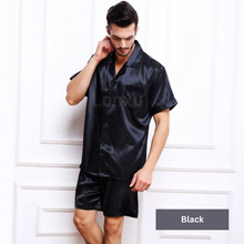 Load image into Gallery viewer, Men's Silk Nightwear Pajama Set
