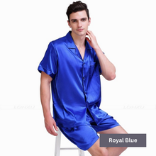 Load image into Gallery viewer, Men's Silk Nightwear Pajama Set
