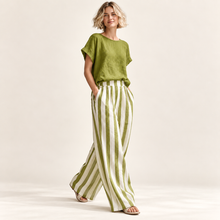 Load image into Gallery viewer, Sorrento Stripe Wide-Leg Lounge Set
